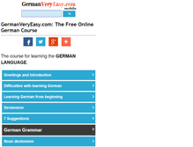 Tablet Screenshot of germanveryeasy.com